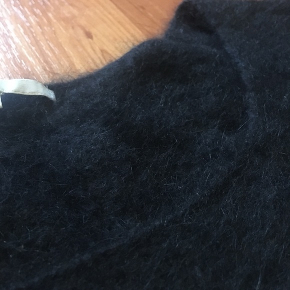 GAP Black Angora Rabbit Hair Short Sleeve Top - Picture 3 of 8